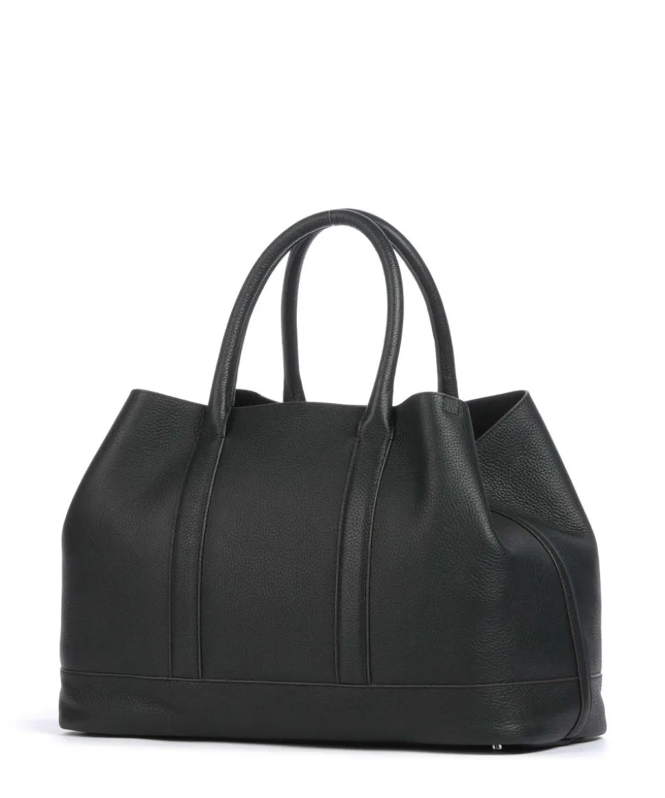 Bozen Theresa Shopper genarbtes Rindsleder schwarz