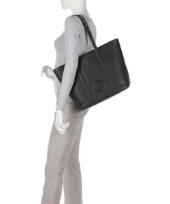 Bozen Zeta Shopper genarbtes Rindsleder schwarz