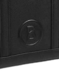 Bozen Zeta Shopper genarbtes Rindsleder schwarz