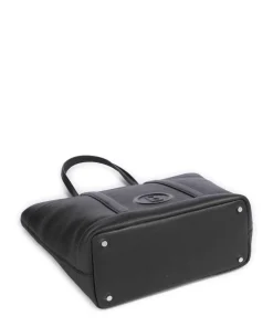 Bozen Zeta Shopper genarbtes Rindsleder schwarz