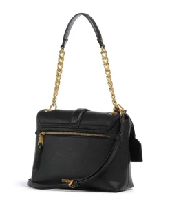 BPATTS-E Schultertasche Lederimitat schwarz