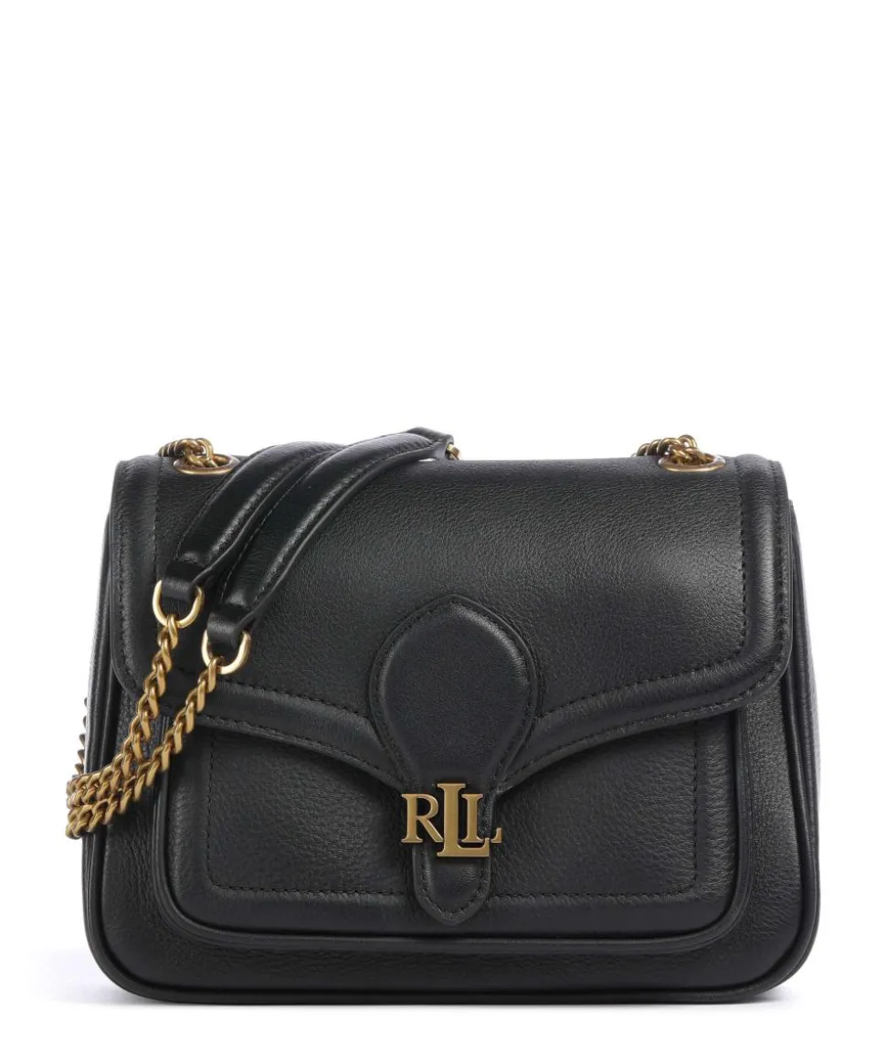 Bradley Small Schultertasche genarbtes Rindsleder schwarz