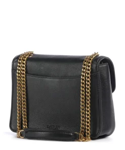 Bradley Small Schultertasche genarbtes Rindsleder schwarz