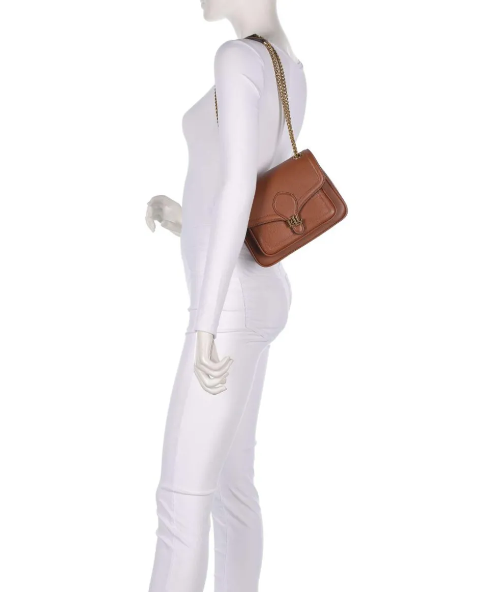 Bradley Small Schultertasche genarbtes Rindsleder braun