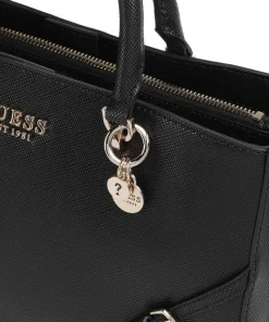 Bramina Handtasche Lederimitat schwarz