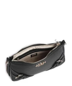 Bramina Schultertasche Lederimitat schwarz