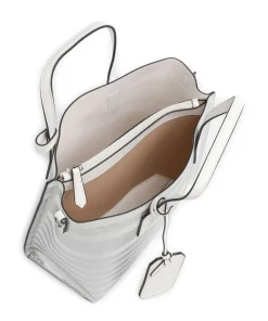 Brasilia Handtasche Lederimitat silber