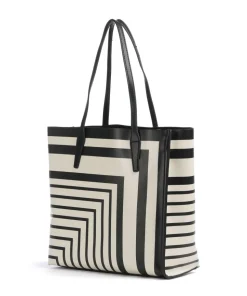 Brasilia Shopper Lederimitat schwarz/weiß