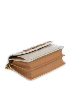 BRENNY Schultertasche Lederimitat elfenbein