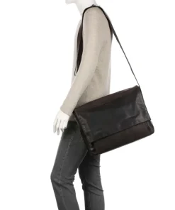 Brick Lane Aktentasche 15″ Leder dunkelbraun