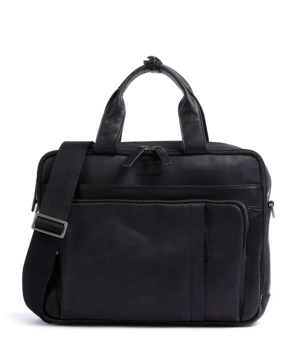 Brick Lane Aktentasche 15″ Leder schwarz
