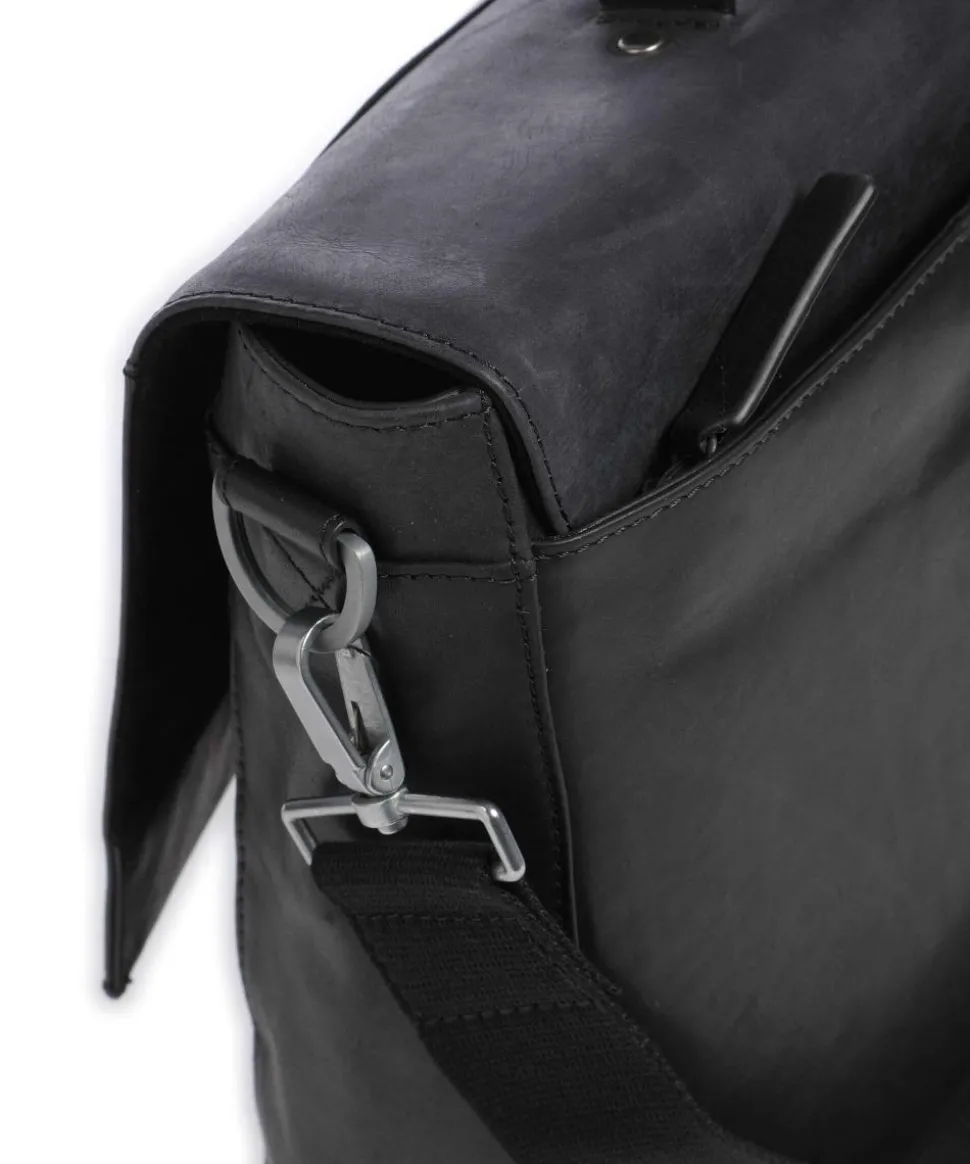 Brick Lane Jim Aktentasche 15″ Leder schwarz