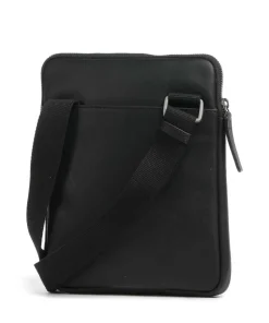 Brick Lane Umhängetasche fein genarbtes Rindsleder schwarz