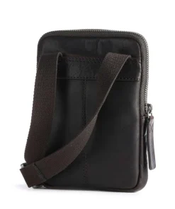 Brick Lane Umhängetasche Leder dunkelbraun