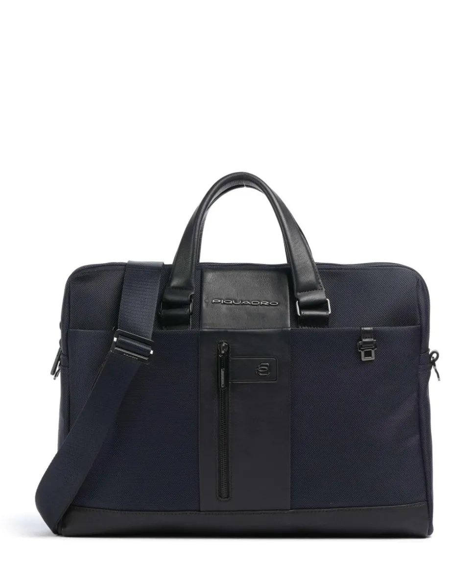 Brief 2 Aktentasche 15″ recyceltes Nylon dunkelblau