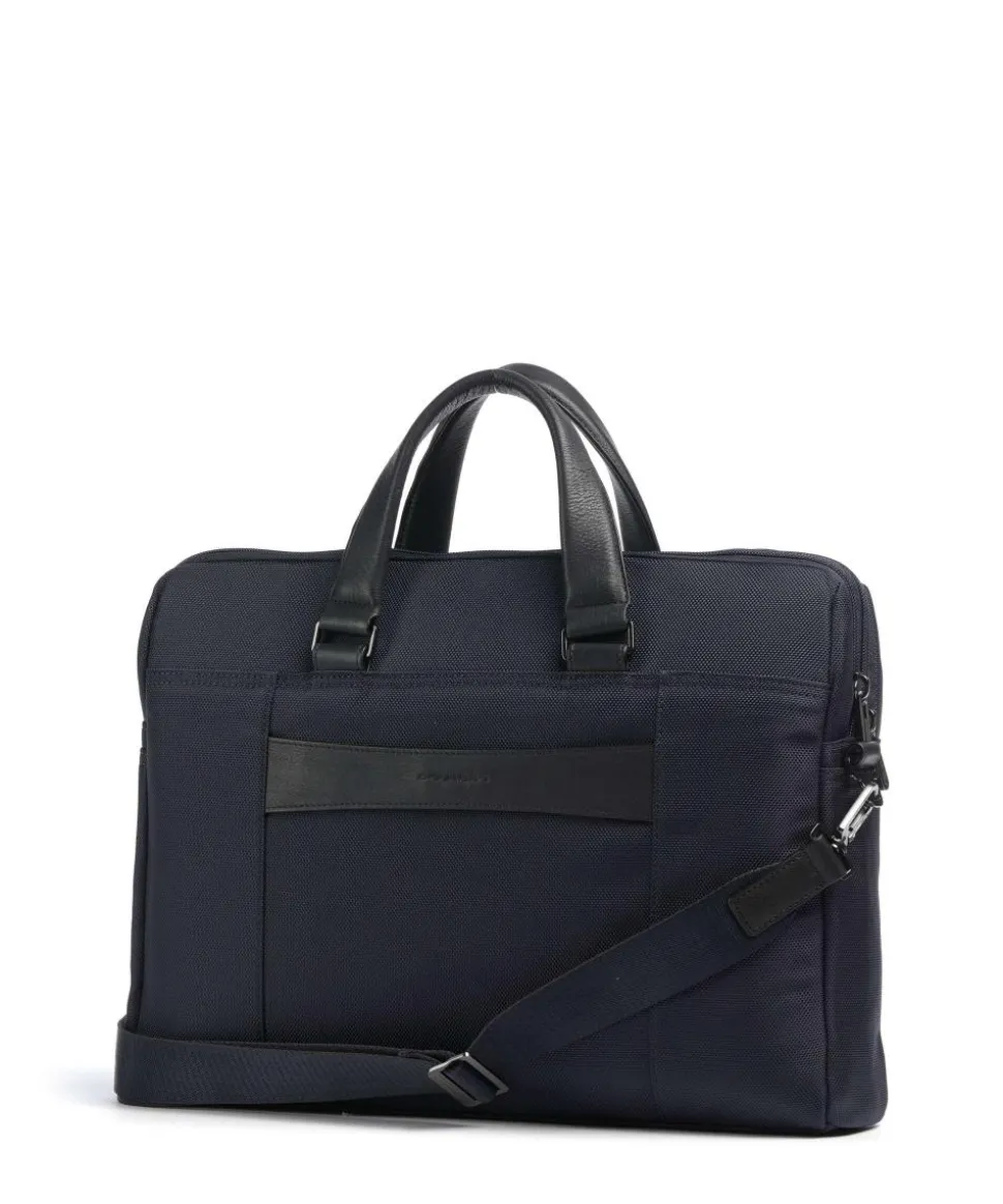 Brief 2 Aktentasche 15″ recyceltes Nylon dunkelblau