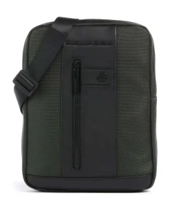 Brief 2 Umhängetasche recyceltes Nylon dunkelgrün