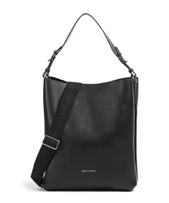 Brinja M Beuteltasche genarbtes Rindsleder schwarz