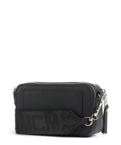 BRISA Umhängetasche Lederimitat schwarz