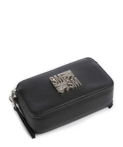 BRISA Umhängetasche Lederimitat schwarz