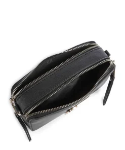 BRISA Umhängetasche Lederimitat schwarz