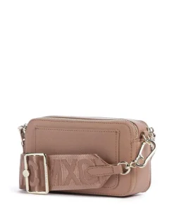 BRISA Umhängetasche Lederimitat hellbraun