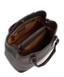 Brixton Handtasche Lederimitat dunkelbraun