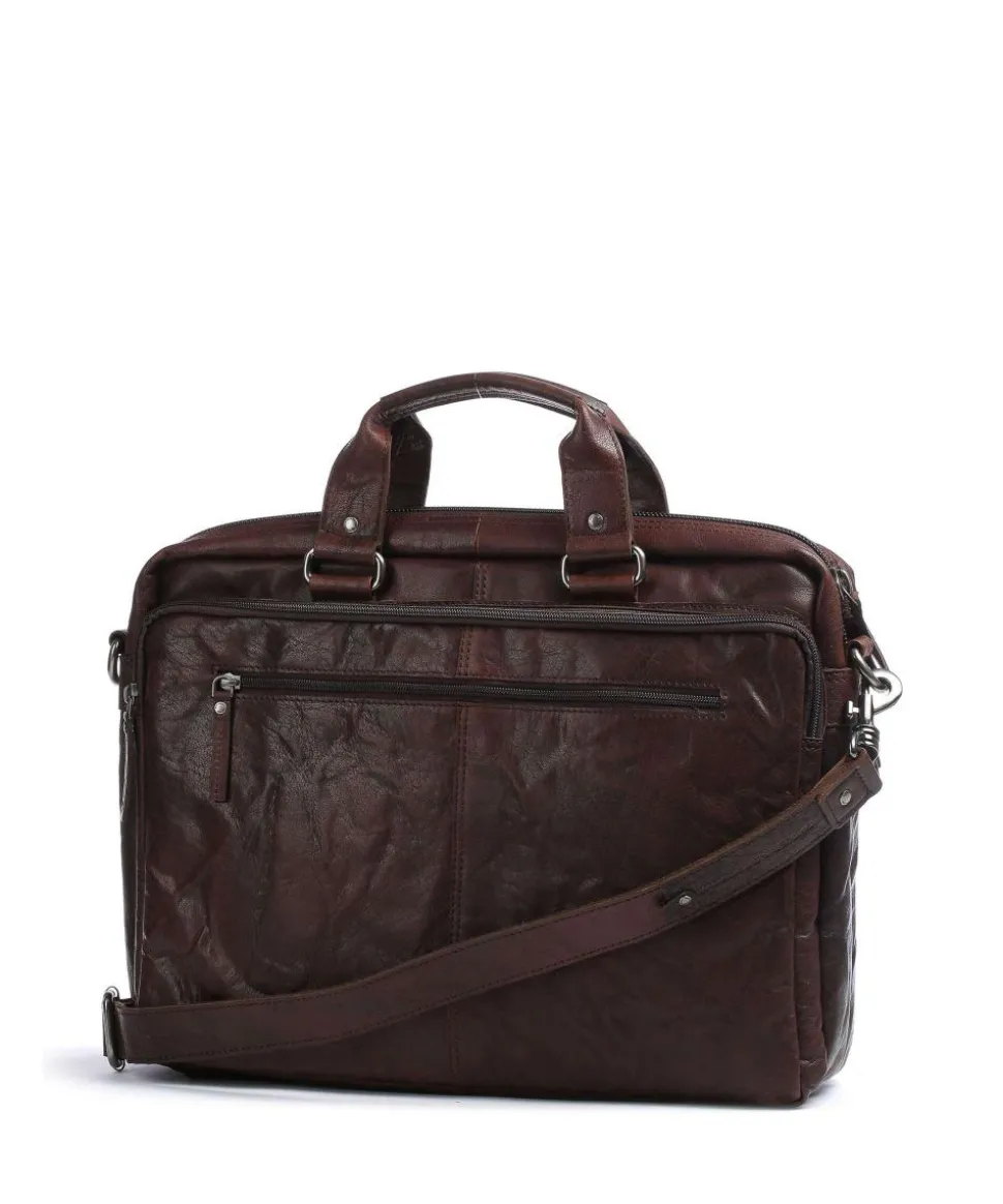 Bronco Aktentasche 15″ Büffelleder dunkelbraun
