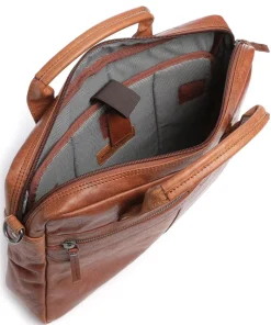 Bronco Aktentasche 14″ Büffelleder cognac