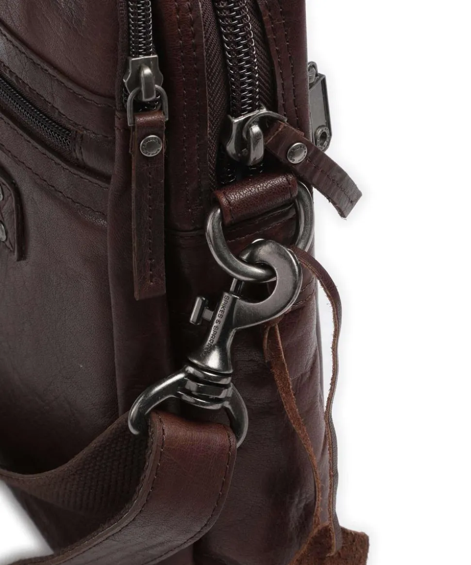 Bronco Aktentasche 15″ genarbtes Leder dunkelbraun