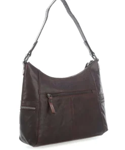 Bronco Beuteltasche Büffelleder dunkelbraun