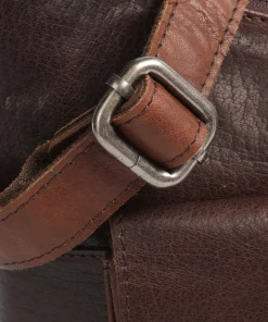 Bronco Beuteltasche Leder dunkelbraun