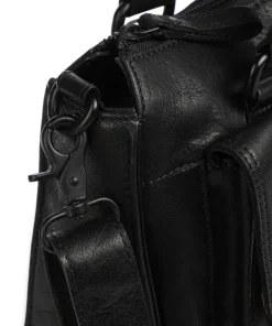 Bronco Ceciley Laptoptasche 15″ genarbtes Leder schwarz