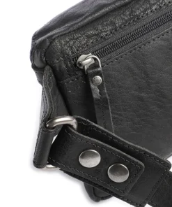 Bronco Gürteltasche Leder schwarz