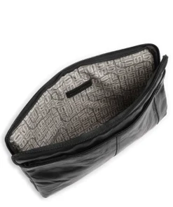 Bronco Laptoptasche 15″ fein genarbtes Leder schwarz