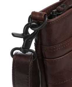 Bronco Lavendar Shopper 13″ fein genarbtes Leder dunkelbraun