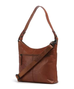 Bronco Sherrill Beuteltasche fein genarbtes Leder cognac