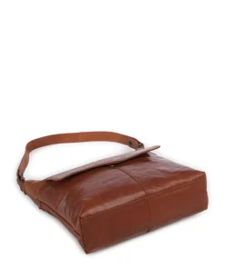 Bronco Sherrill Beuteltasche fein genarbtes Leder cognac
