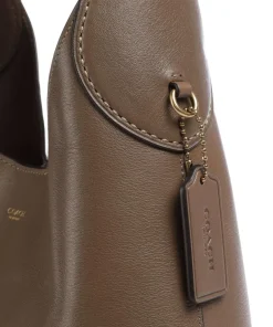 Brooklyn 28 Beuteltasche fein genarbtes Leder braun