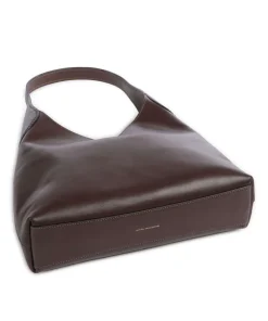 Brooklyn 28 Beuteltasche fein genarbtes Leder dunkelbraun