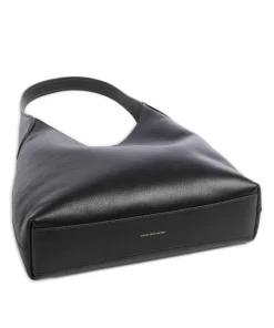 Brooklyn 28 Beuteltasche fein genarbtes Leder schwarz