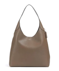 Brooklyn 39 Beuteltasche genarbtes Leder braun