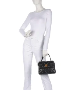 BRUTUS Handtasche Lederimitat schwarz