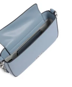 Bryant Small Schultertasche genarbtes Rindsleder blaugrau