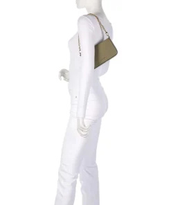 Bryant Small Schultertasche genarbtes Rindsleder khaki