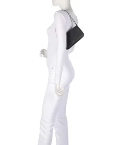 Bryant Small Schultertasche genarbtes Rindsleder schwarz