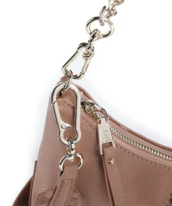 BSIN Schultertasche Lederimitat altrosa