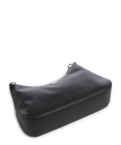 BSIN Schultertasche Lederimitat schwarz