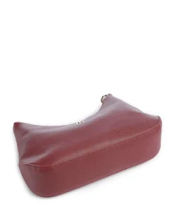 BSIN Schultertasche Lederimitat dunkelrot