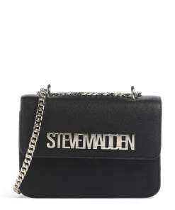 BSTAKES Schultertasche Lederimitat schwarz